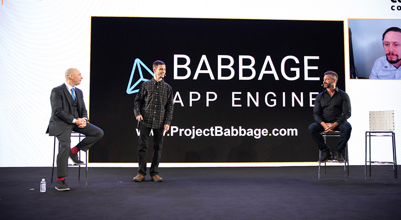 Project Babbage Members on stage in their introduction