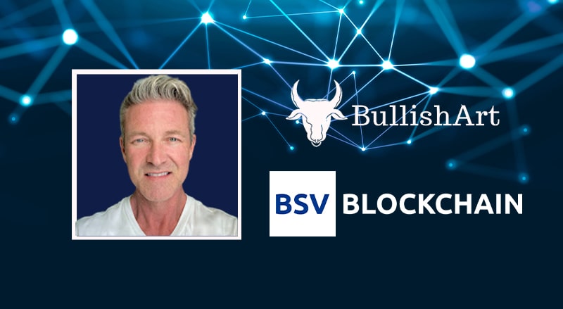 BSV Blockchain logo and Todd Willamson on minting NFTs on BSV