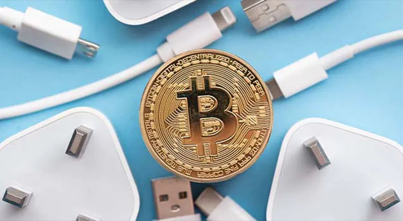 Bitcoin and different chargers for energy efficiency