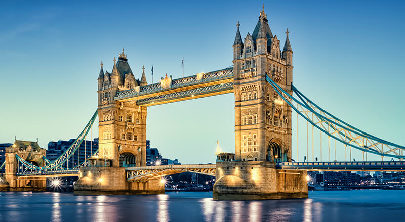 London tower bridge skyline