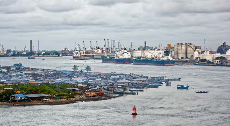 Skyline view of Nigeria