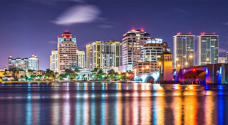 West Palm Beach Florida skyline