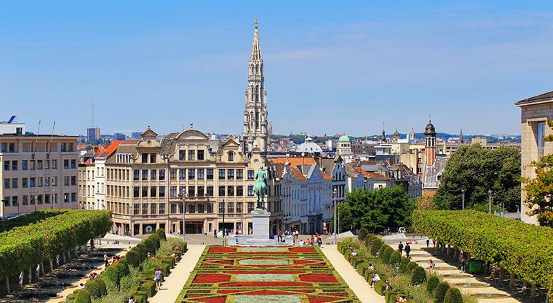 Brussels Belgium Skyline