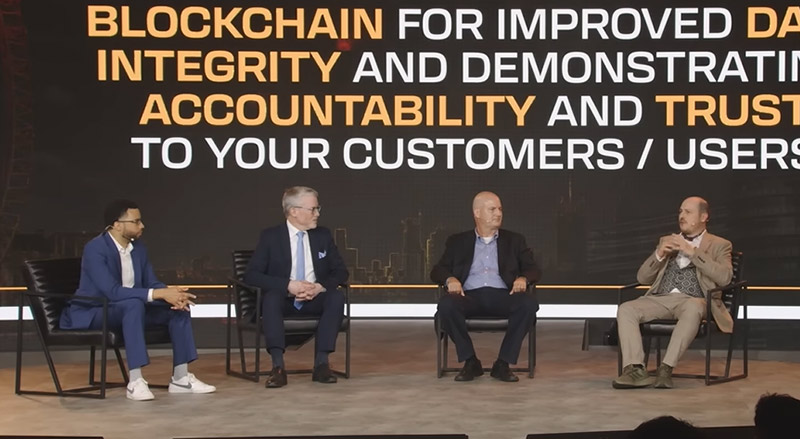 Nilsson began the panel by discussing how UNISOT is tracking the seafood supply chain on the BSV blockchain.