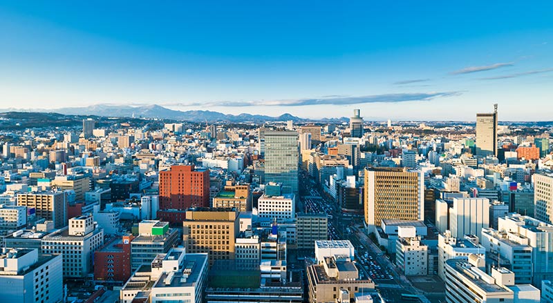 Sendai Japan Skyline