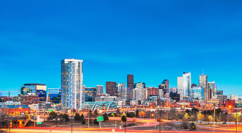 Colorado USA skyline