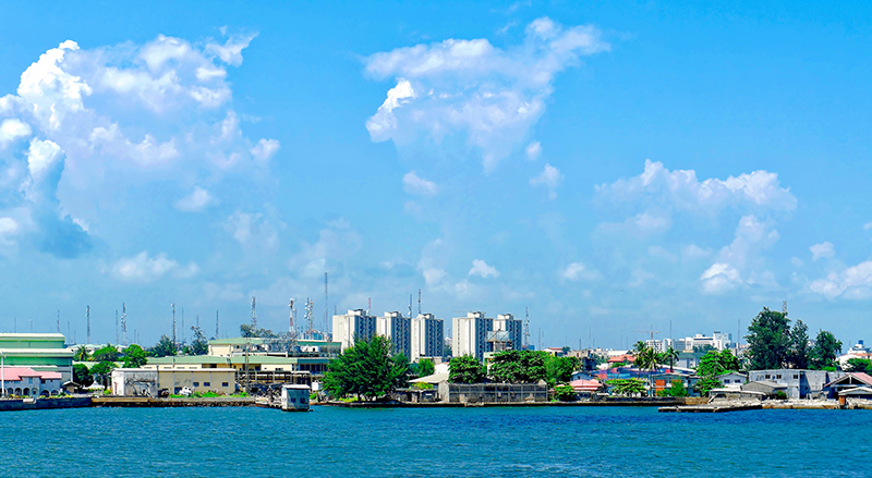 Lagos, Nigeria Cityscape view.